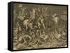 Hannibal's Elephants Attacking Roman Legions-null-Framed Stretched Canvas