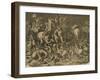 Hannibal's Elephants Attacking Roman Legions-null-Framed Giclee Print