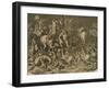 Hannibal's Elephants Attacking Roman Legions-null-Framed Giclee Print