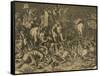 Hannibal's Elephants Attacking Roman Legions-null-Framed Stretched Canvas