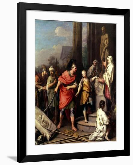 Hannibal Swearing Eternal Enmity to Rome-Jacopo Amigoni-Framed Giclee Print