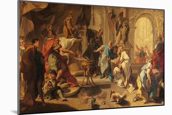 Hannibal Swearing Revenge Against Romans-Giovanni Battista Pittoni the Younger-Mounted Giclee Print