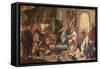 Hannibal Swearing Revenge Against Romans-Giovanni Battista Pittoni Younger-Framed Stretched Canvas