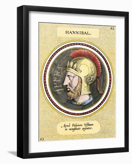Hannibal, the Carthaginian General Who Defeated the Roman Army in 218-null-Framed Giclee Print