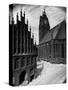 Hannover Town Hall and Church-null-Stretched Canvas