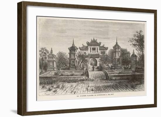 Hanoi: the Temple of Confucius-null-Framed Art Print