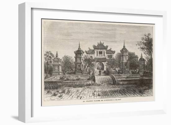 Hanoi: the Temple of Confucius-null-Framed Art Print