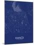 Hanoi, Viet Nam Blue Map-null-Mounted Poster