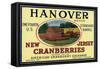 Hanover Brand Cranberry Label-Lantern Press-Framed Stretched Canvas