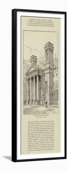 Hanover Chapel, Regent Street-Henry William Brewer-Framed Giclee Print