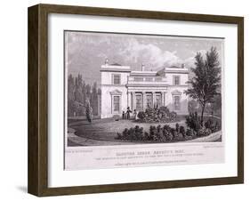 Hanover Lodge, Regent's Park, Marylebone, London, 1827-William Tombleson-Framed Giclee Print