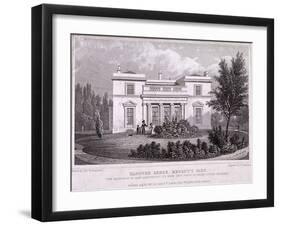 Hanover Lodge, Regent's Park, Marylebone, London, 1827-William Tombleson-Framed Giclee Print