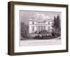 Hanover Lodge, Regent's Park, Marylebone, London, 1827-William Tombleson-Framed Giclee Print