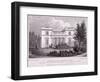 Hanover Lodge, Regent's Park, Marylebone, London, 1827-William Tombleson-Framed Giclee Print