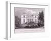 Hanover Lodge, Regent's Park, Marylebone, London, 1827-William Tombleson-Framed Giclee Print