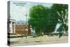 Hanover, New Hampshire, Northern View Down Main Street-Lantern Press-Stretched Canvas