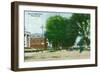 Hanover, New Hampshire, Northern View Down Main Street-Lantern Press-Framed Art Print