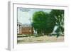 Hanover, New Hampshire, Northern View Down Main Street-Lantern Press-Framed Art Print