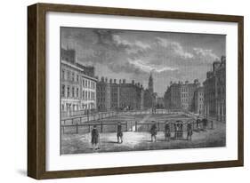 Hanover Square, Westminster, London, in 1750, c1800 (1878)-Unknown-Framed Giclee Print