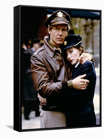 HANOVER STREET, 1979 directed by PETER HYAMS Harrison Ford and Lesley-Anne Down (photo)-null-Framed Stretched Canvas