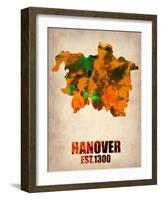 Hanover Watercolor Poster-NaxArt-Framed Art Print