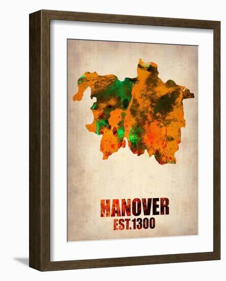 Hanover Watercolor Poster-NaxArt-Framed Art Print