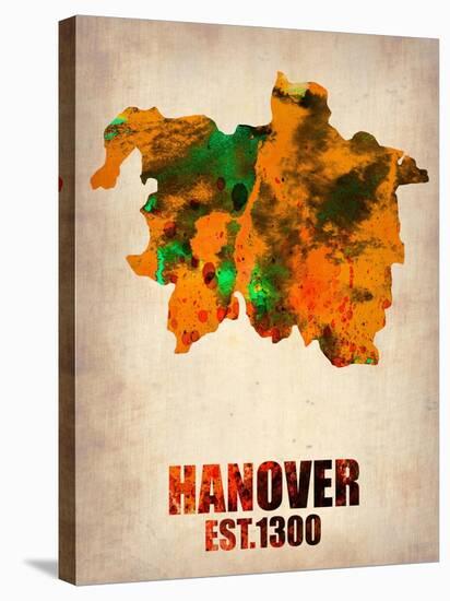 Hanover Watercolor Poster-NaxArt-Stretched Canvas