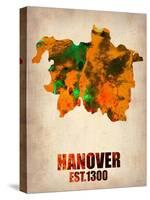 Hanover Watercolor Poster-NaxArt-Stretched Canvas