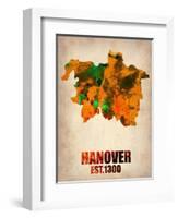 Hanover Watercolor Poster-NaxArt-Framed Art Print