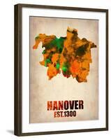 Hanover Watercolor Poster-NaxArt-Framed Art Print