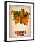 Hanover Watercolor Poster-NaxArt-Framed Art Print