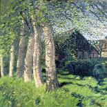 Spring in Worpswede-Hans Am Ende-Framed Stretched Canvas