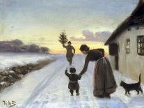 The Arrival of the Christmas Tree-Hans Anderson Brendekilde-Stretched Canvas