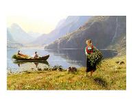 Norweigian Viking Fjord Western Norway-Hans Andreas Dahl-Art Print
