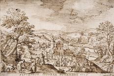 Landscape with Abraham and Angels, 1567-Hans Bol-Giclee Print