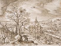 Landscape with Abraham and Angels, 1567-Hans Bol-Giclee Print