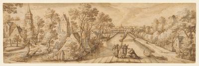 Landscape with Abraham and Angels, 1567-Hans Bol-Giclee Print