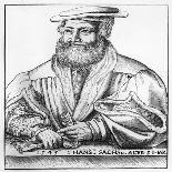 Portrait of Hans Sachs, 1545-Hans Brosamer-Giclee Print