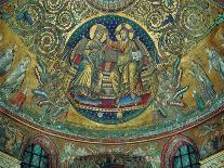 Apsidal Mosaic in Santa Maria Maggiore, Rome. Christ Crowning the Virgin-Hans Burgkmair-Giclee Print