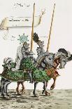 Two Knights in Jousting Armour (Gestech) and Armed with Lances, Illustration from a Facsimile…-Hans Burgkmair-Giclee Print
