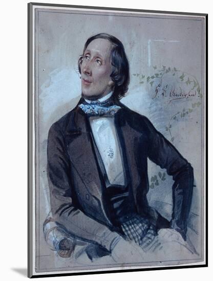 Hans Christian Andersen, 1845-Carl Hartmann-Mounted Giclee Print