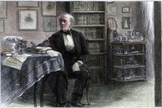 The Late Hans Christian Andersen in His Study, C1850-1875-Hans Christian Andersen-Mounted Giclee Print
