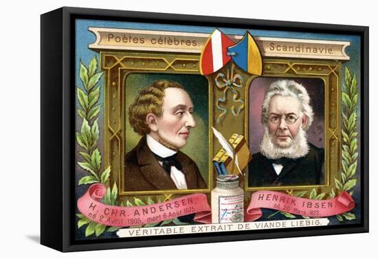 Hans Christian Anderson and Henrik Ibsen, C1900-null-Framed Stretched Canvas