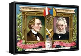 Hans Christian Anderson and Henrik Ibsen, C1900-null-Framed Stretched Canvas
