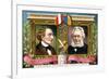 Hans Christian Anderson and Henrik Ibsen, C1900-null-Framed Giclee Print