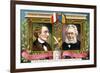 Hans Christian Anderson and Henrik Ibsen, C1900-null-Framed Giclee Print