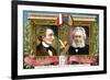 Hans Christian Anderson and Henrik Ibsen, C1900-null-Framed Giclee Print