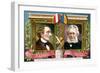 Hans Christian Anderson and Henrik Ibsen, C1900-null-Framed Giclee Print