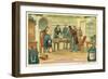 Hans Christian Oersted Showing His Friends the Deviation of the Magnetic Needle under the Influence-null-Framed Giclee Print