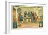 Hans Christian Oersted Showing His Friends the Deviation of the Magnetic Needle under the Influence-null-Framed Giclee Print